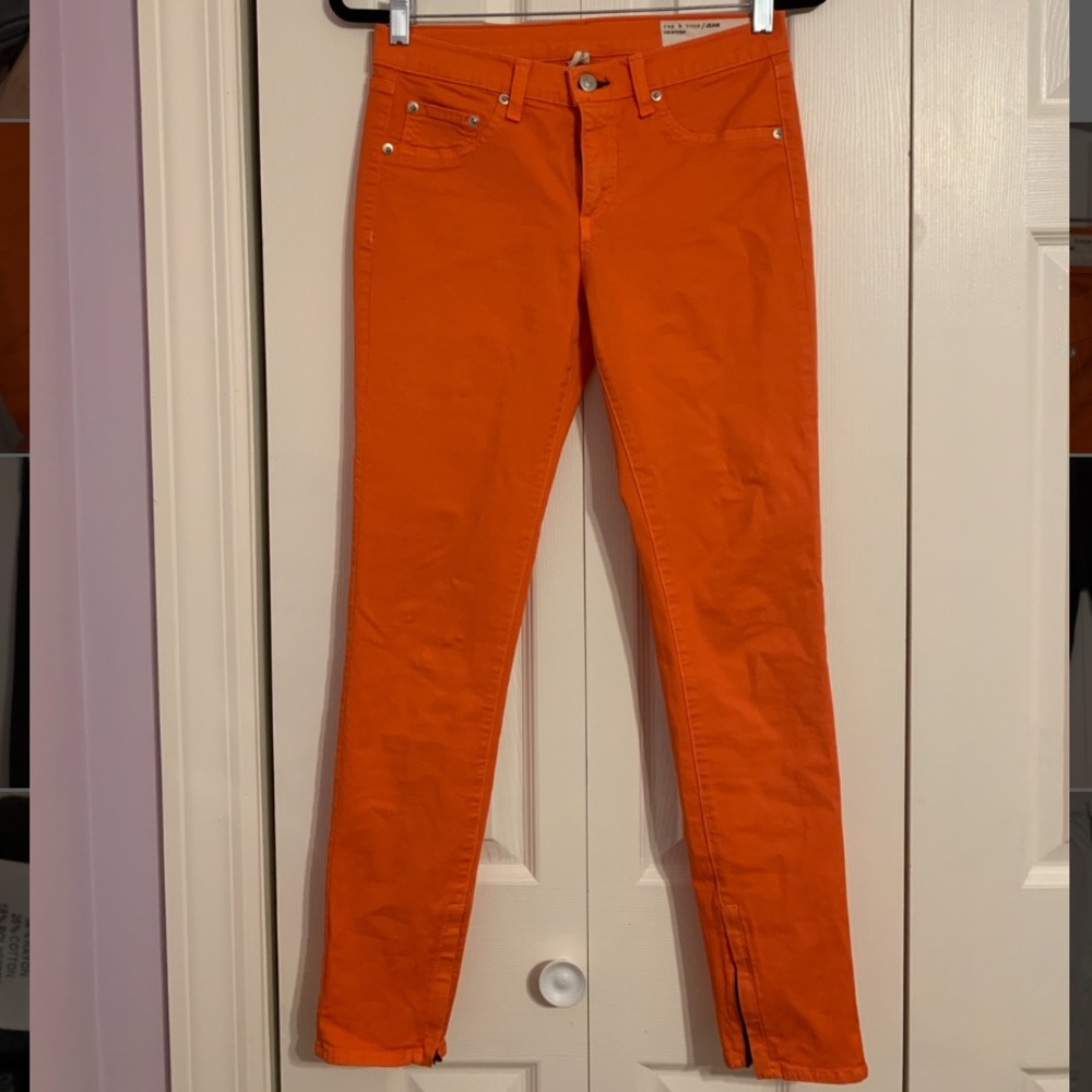 Orange jeans